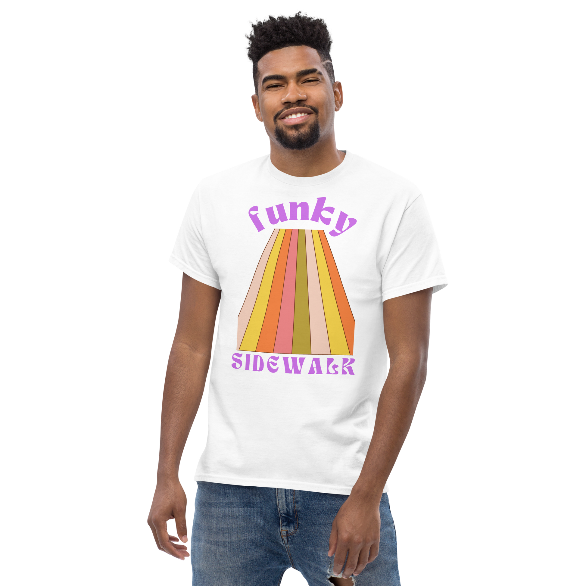 Slør Chip Radioaktiv Funky Sidewalk Men's T- shirt